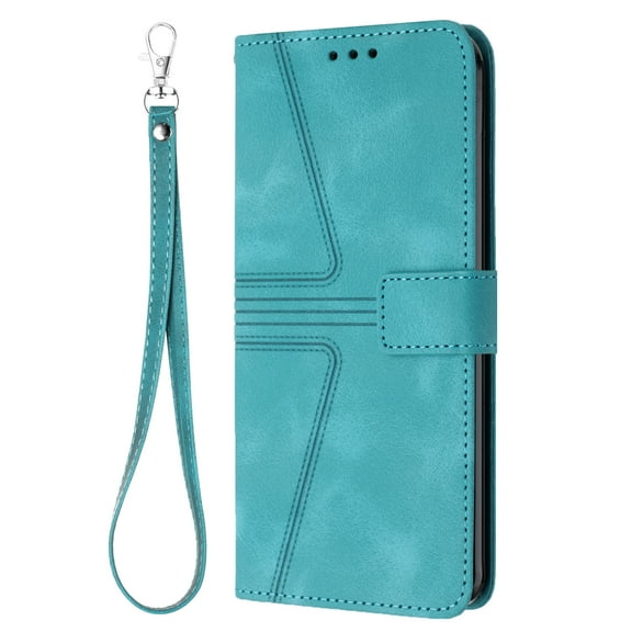 Dteck Flip Wallet Case for Samsung Galaxy A35, PU Leather Magnetic Folio Cover with Card Holder Wrist Strap, Shockproof Kickstand Protective Case for Samsung Galaxy A35 5G,Green