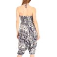 thumbnail image 2 of Sakkas Valdis Women's Boho Harem Loose Baggy Jumpsuit Pants Elephant Smock Elastic - E-Navy - One Size, 2 of 5