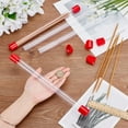 thumbnail image 3 of 4Pcs Clear Storage Tube 21x300mm Length Clear Round Plastic Tubing Transparent Rigid Storage Tubing with Lid Rubber Caps Water tube, 3 of 9