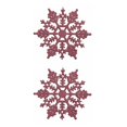 thumbnail image 4 of Injueey 12 piezas hogar interior portátil Navidad copo de nieve decoración Navidad dormitorio decoración festival banquete ornamento rosa Rosado 2piezas Injueey CBP042884, 4 of 5