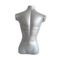 thumbnail image 3 of TISHITA Upper Body Mannequin PVC Multifunctional Clothing Display Propsinflatable Shirt Form Display Model for Scarves Swimwear Sales Men Half Body, 3 of 8