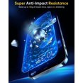 thumbnail image 4 of IBAOLE Diamond Shatterproof iPhone 12 / iPhone 12 Pro Screen Protector，[10X Military Protection] [Bubble Free] [Anti-Scratch], Clear Shockproof Tempered IBAOLE Film 6.1'' with Installation Kit, 4 of 7