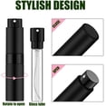 thumbnail image 5 of 8ml Perfume Travel Refillable, Portable Perfume Atomizer Refillable, Empty Mini Size Spray Bottle for Perfume&Cologne（3 PCS, Matte Black&Silver&Blue, 5 of 5