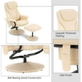 thumbnail image 4 of MCombo Massage Recliner Chair with Ottoman for Living Room, Swivel Recling Chair Faux Leather, 4901  (Cream White), 4 of 8