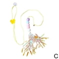 thumbnail image 1 of cat 1X Interactive Door Hanging Cat Feather Toy with Long StRings Elastic Hot H2 R7C0, 1 of 9