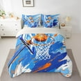 thumbnail image 2 of Castle Fairy Sport Basketball Twin Bedding Sets 7-Piece for Kids Teens Adults,Ball Gamer Bedding Comforter Set Microfiber,Abstract Graffiti Splash Breathable Sheet Sets,Microfiber Bedroom Decor, 2 of 8