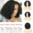 thumbnail image 1 of Ganfancp Peluca Negra Pequeña Rizada Mujer Cubre Pelo Adornos Fiesta Protector Ofertas Del Día Sólo En Línea 1X Pelucas, 1 of 7