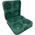 thumbnail image 4 of Ice Cube Tray, HANCELANT 2.5inch Ice Cube Molds, 2 Cavity Silicone Rose & 2 Diamond Ice Ball Maker, Whiskey, Bourbon & Homemade Juice (Green), 4 of 14