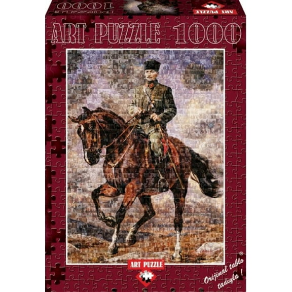 Ghazi Mustafa Kemal With His Horse Named "Sakarya" 1000 Piece Puzzle