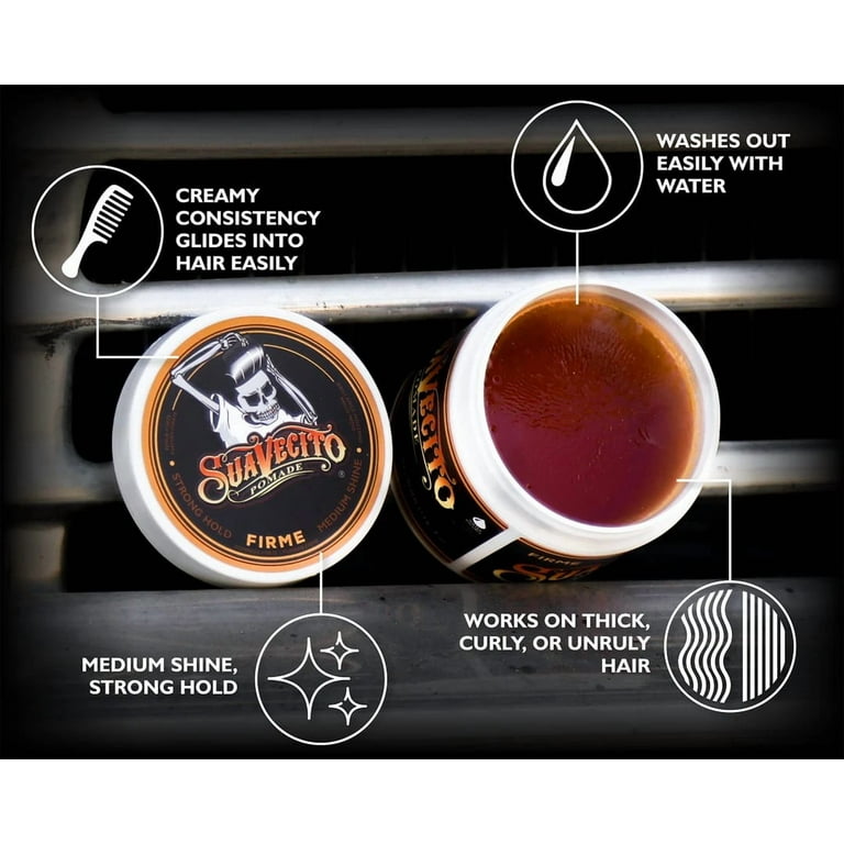 Suavecito Firme Hair Care Gift Set, for All Hair Types, Firme