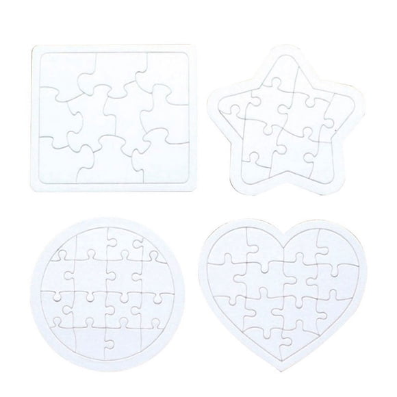 Miangastore 4Ensemble Casse-Tête de Coloriage Vierges Casse-Tête pour Enfants Promotion de la Pensée Logique pour Fête
