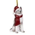thumbnail image 2 of Design Toscano Siberian Huskey Holiday Dog Ornament Sculpture, 2 of 8