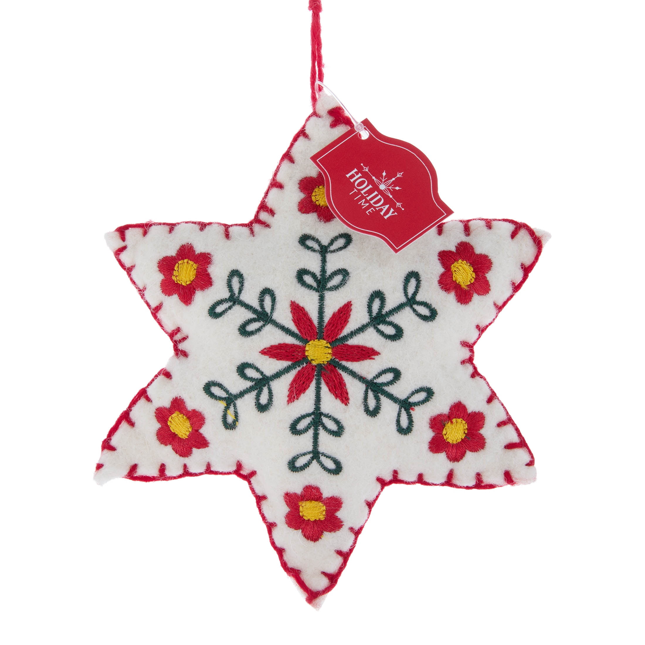 Multicolor Felt Star Christmas Ornament, 5", by Holiday Time