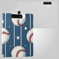 thumbnail image 2 of Baseball Stars Stipes Foldable Binder Folder Clipboard with Pen Slot Double Clips A4 Size File Storage, 2 of 8