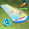 thumbnail image 4 of Slip and Slide Lawn Water Slides - Inflatable Heavy Duty Slip Slides with 2 Bodyboards, Lawn Waterslide Summer Water Toy with Sprinkler for Kids Backy, 4 of 4