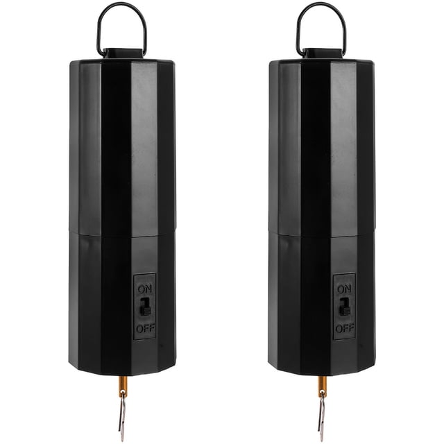 Black Windchime Motor for Hanging Decoration Powered by D Battery Multifunctional and Versatile 2 Pieces