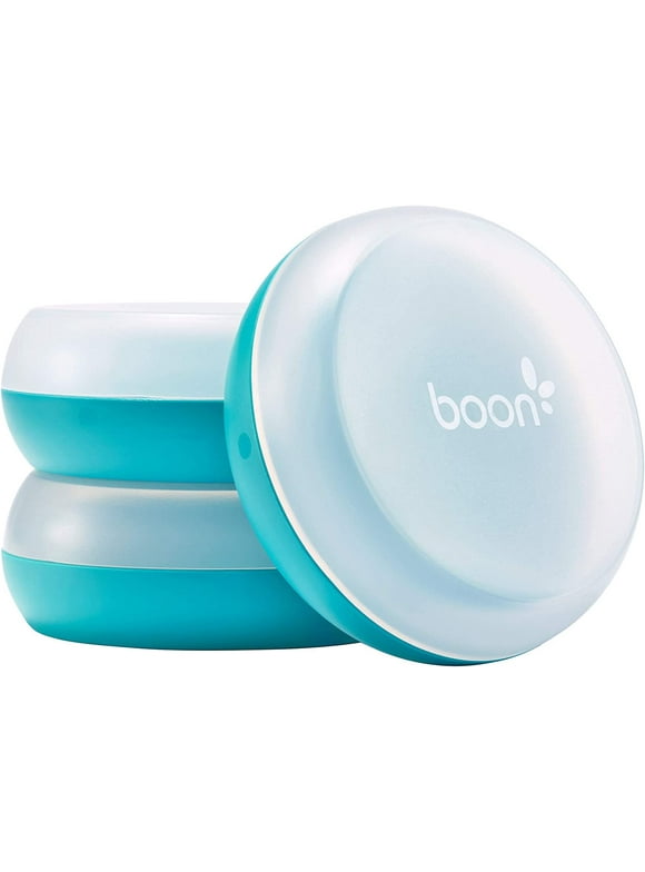 Boon Nursh Baby Bottle Storage Buns - Baby Bottle Holder for Nursh Baby Bottles - Travel Baby Bottle Holder - Blue and White - 3 Count 3 Count (Pack of 1) Storage Buns