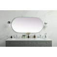 thumbnail image 4 of Elegant Lighting MR2A3060BRS Asha 30" W X 60" H Oval Framed Accent Mirror - Brass, 4 of 7