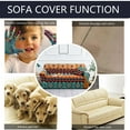 thumbnail image 5 of Dowbom Couch Cover Printed,1-Piece Stretch Sofa Slipcover for 3 Cushion Couch Universal Washable Non-slip Sofa Cover with Elastic Bottom Furniture Protector for Kids Pets-S(90-140cm)-A, 5 of 8