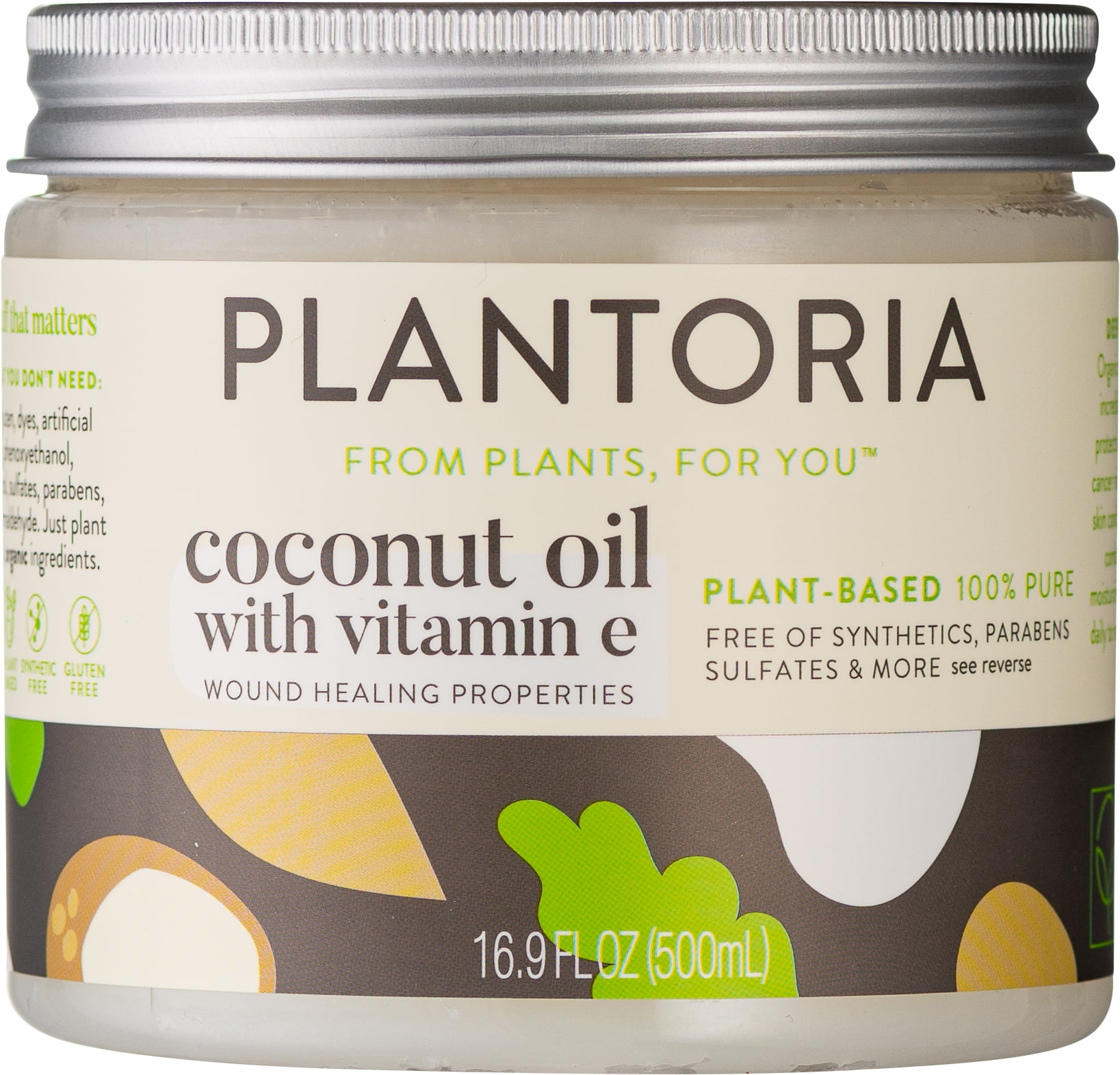 Plantoria Plant Based Organic Coconut Oil With Vitamin E Nourishing