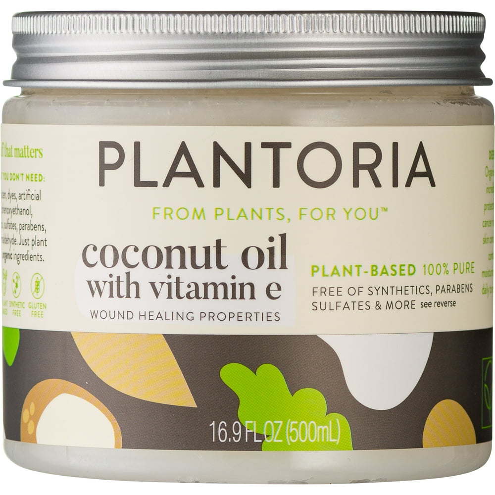 Plantoria Plant Based Organic Coconut Oil With Vitamin E Nourishing