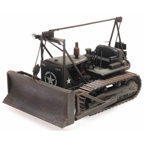 U.S. Army Cat Bulldozer D7 Artitec 387.338 Finished Painted Model 1/87