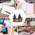 thumbnail image 6 of FORMRS 1-Subject Spiral Notebook 8" x 5" College Ruled 60 Refillable Sheet A5 Hard Cover, Orange Halloween Trees, 6 of 7