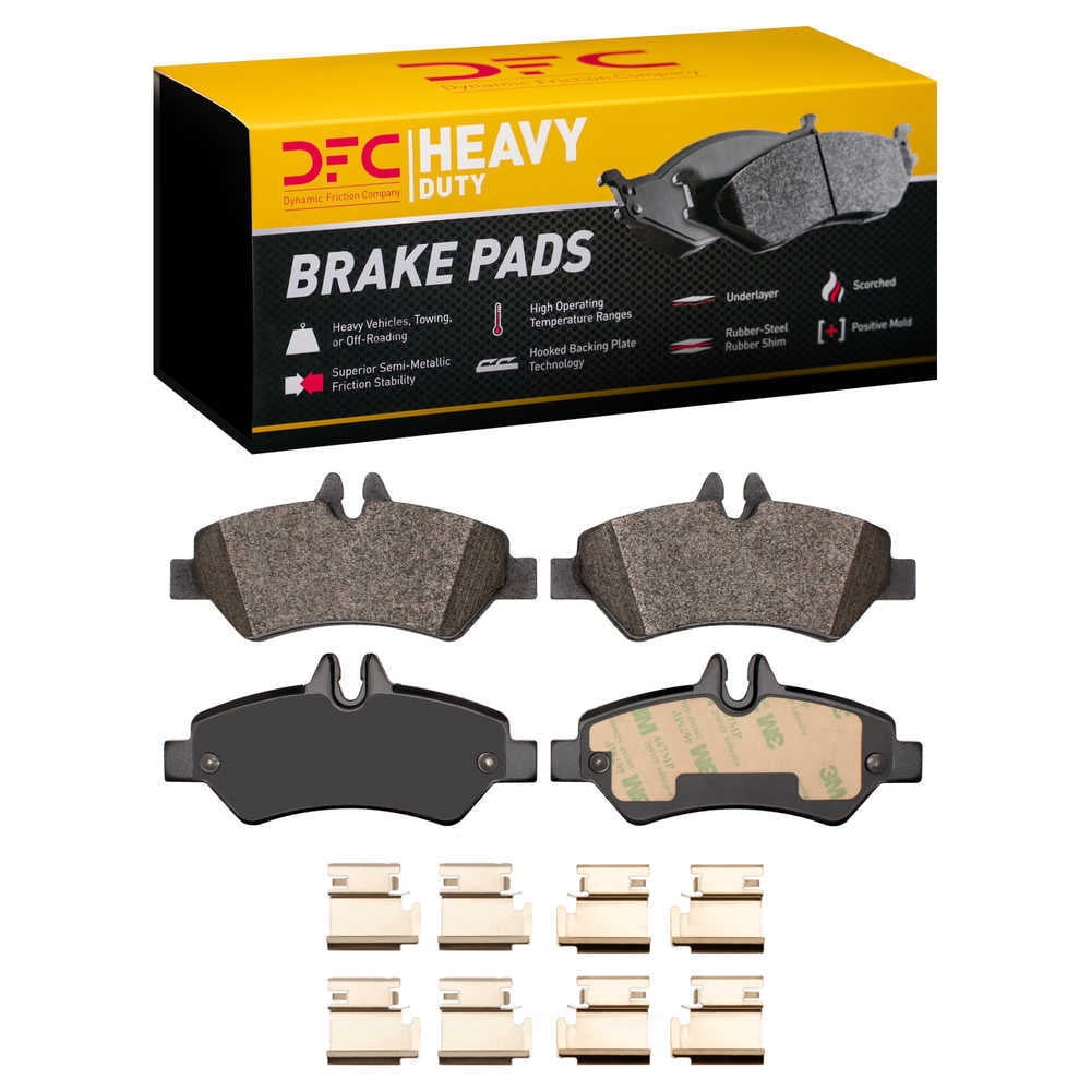 Dynamic Friction Company 1214-1317-01 DFC Heavy Duty Pads and Hardware Kit