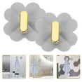 thumbnail image 2 of WRITWAA Grey ABS Stick Hooks for Hanging, Self-Adhesive, Punch-Free, Storage Hooks, 4 Pieces, 2 of 10