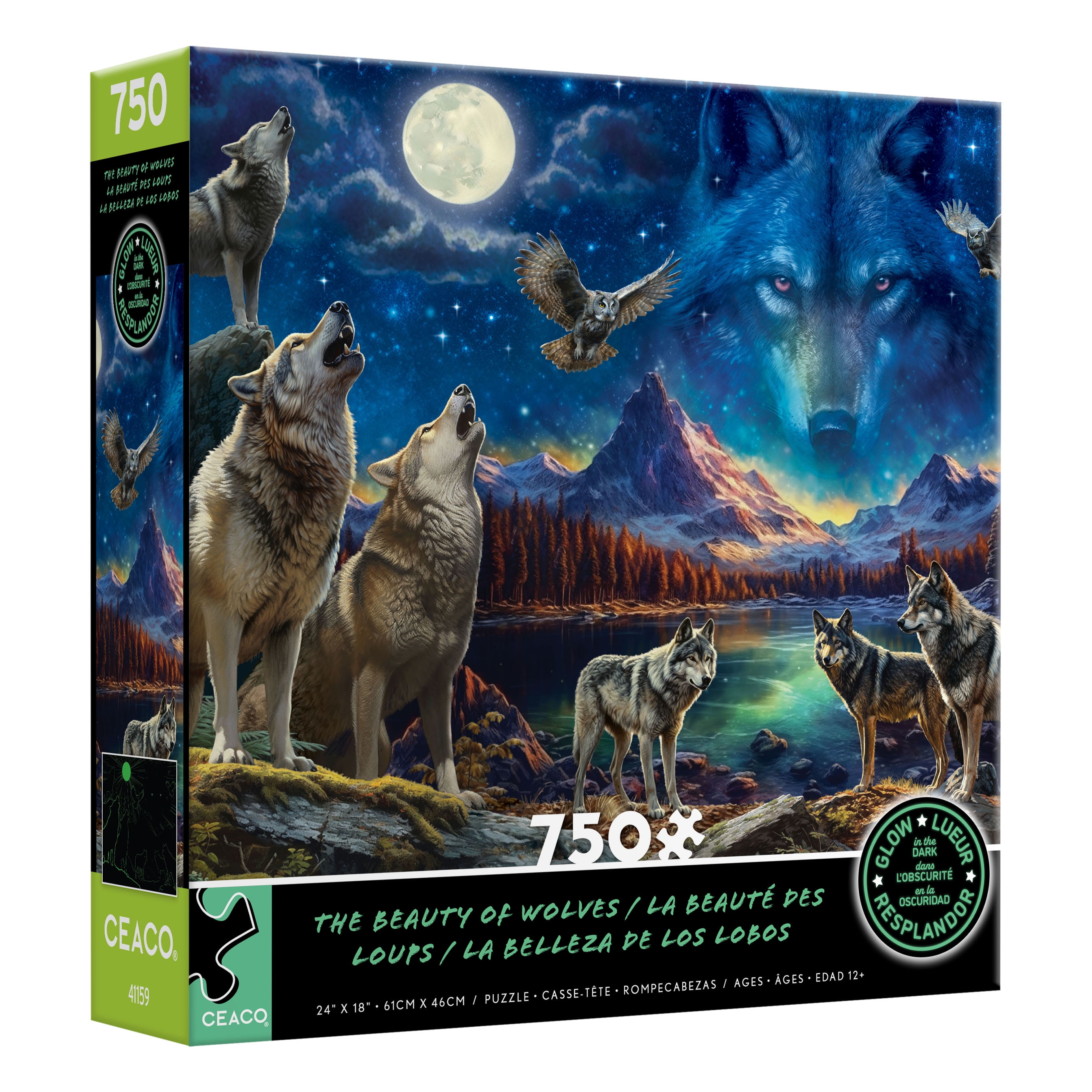 Ceaco 1000-Piece Wolves Wolves in Nature Interlocking Jigsaw