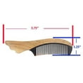 thumbnail image 2 of Mandala Crafts Wood Hair Comb for Women and Men; Antistatic and No Snag Hair Pick Brush (Small, Buffalo Horn Verawood), 2 of 5