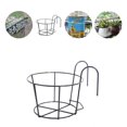 thumbnail image 1 of Support à Fleurs Mural Facile à Installer Antirouille à Forte Capacité de Charge Support de Pots de Plantes pour Balcon, 1 of 8