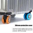 thumbnail image 5 of Protector de ruedas de equipaje, ruedas de silicona, ruedas, zapatos, maleta de equipaje de viaje, Reduce el ruido, accesorios de cubierta protectora, 5 of 5