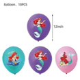 thumbnail image 4 of Mermaid Theme Kids Girls Birthday Party Decoration Balloons Banner Hanging Swirls Cake/cupcake Toppers Kit, 4 of 4