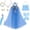 Blue, variant on Aximioll Little Girls Fairy Tale Princess Dress, Halloween Party Elegant Princess Dress up Clothes with Accessories, Toddler Princess Cosplay Outfits for Girls Age 2 - 12 Years, Purple/S