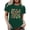 Dark Green, variant on Summer Plus Size T Shirts for Women Fashion Fruit Pattern Short Sleeves Round Neck Tops Cute Graphic Tees Relaxed Fit Comfy T-Shirt for Everyday Wear Dark Green L