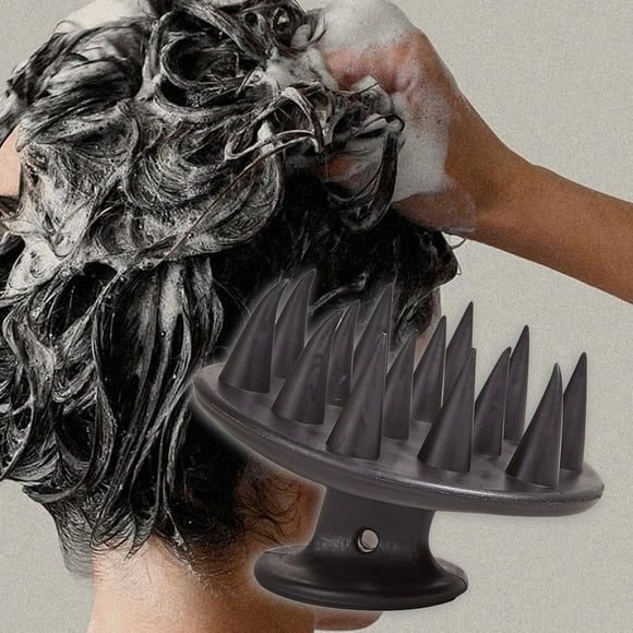 Scalp Massager Shampoo Brush Removal Shower Scalp Scrubber for Pet Black
