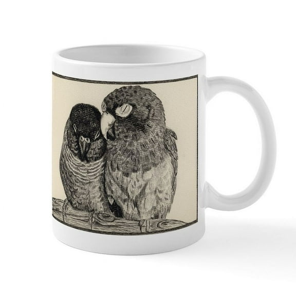 CafePress - Conure Love Mug - 11 oz Ceramic Mug - Novelty Coffee Tea Cup