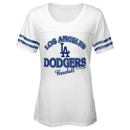 MLB Los Angeles Dodgers TEE Short Sleeve Girls Fashion 60% Cotton 40% Polyester Alternate Team Colors 7 - 16