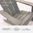 thumbnail image 2 of DUROGREEN® Aria Adirondack Chair Set - Light Gray, 2 of 7