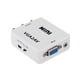 thumbnail image 4 of Adaptador VGA a AV Mini adaptador VGA a AV Convertidor de ABS Shell Video para TV / comput Abanopi Adaptador, 4 of 6