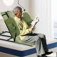 thumbnail image 6 of XIANERS Electric Lifting Bed Backrest Sit-Up Back Rest Chair with Pillow and Foot Pad Adjustable Backrest for Patient Back Lumbar Support Support 600lbs sturdy, 6 of 10