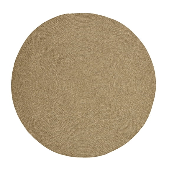 BNM Bohemian Indoor/ Outdoor Solid Rug, 6', Latte