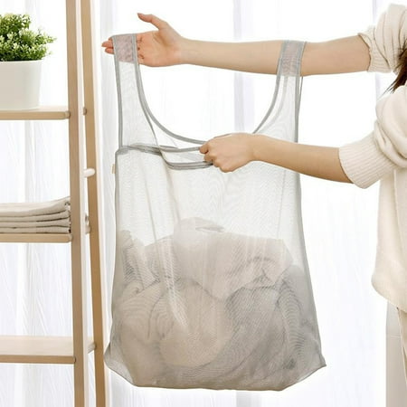 SouMaox Mesh Laundry Bag Reinforced Handle Washing Pouch Garment Organizer Travel Storage Case for Delicate Apparel Wardrobe Management
