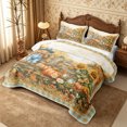 thumbnail image 3 of Erosebridal Scarecrow Vase Twin Quilt Set 2 Pieces,Fall Harvest Twin Coverlet Set,Light Blue,1 Bedspread and 1 Pillowcase, 3 of 7