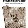 thumbnail image 3 of Coffee Placemats Set of 4,Brown Coffee Theme Dining Mat, Rectangle Linen 12 x 18in Non Slip Coffee Cup Print Place Mat for Kitchen Dining Party Decoration, 3 of 6