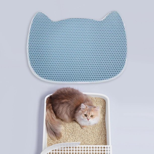 Cat Litter Mat Double Layers Lightweight Reusable Large Portable