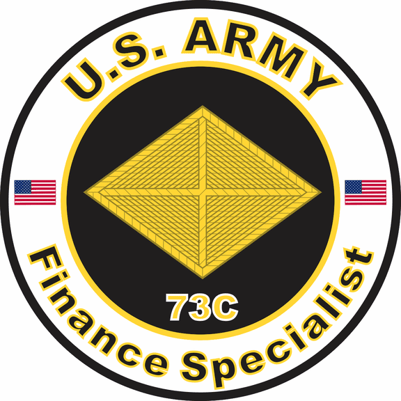 3.8 Inch U.S. Army MOS 73C Finance Specialist