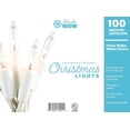 thumbnail image 2 of WinterWow Christmas String Lights - 100 Count, 20 Ft White Wire, Indoor/Outdoor, Incandescent, 2 of 6
