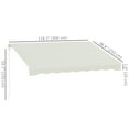 thumbnail image 3 of Outsunny 10' x 8' Electric Retractable Awning w/ Remote Controller, Cream White, 3 of 10
